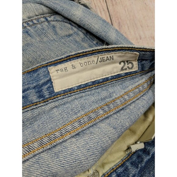Rag & Bone Women's Boyfriend Relaxed Distressed Jeans In Moss Size 26 READ - Picture 2 of 11